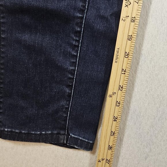 Chico's Black Label Ankle Jeans with lace detail and rhinestones Size 0 - Picture 10 of 11